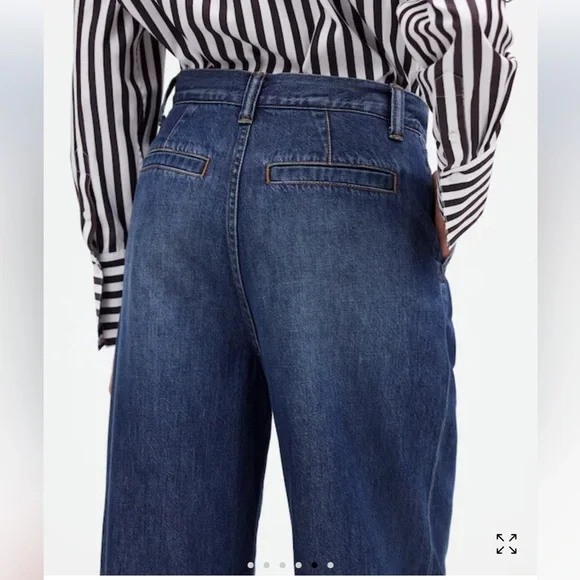 Madewell The Harlow Wide-Leg Jean: Airy Denim Edition sz 24 NWT - Picture 4 of 11